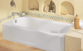 American Standard 2390.202.020 Princeton Americast Recess Bath White